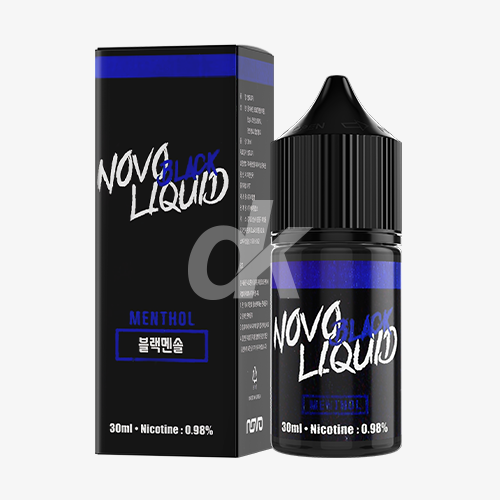 ■ [NOVO Liquid] 블랙 - 블랙멘솔 (40VG) 30ml